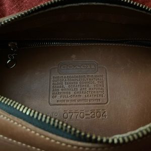 Vintage Coach Sable Brown Leather